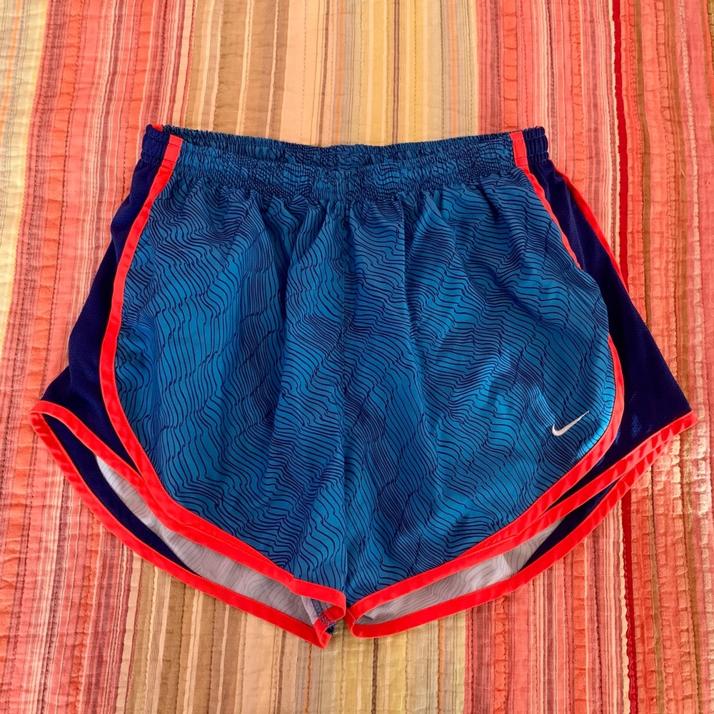 Wavy Patterned Nike Athletic Shorts